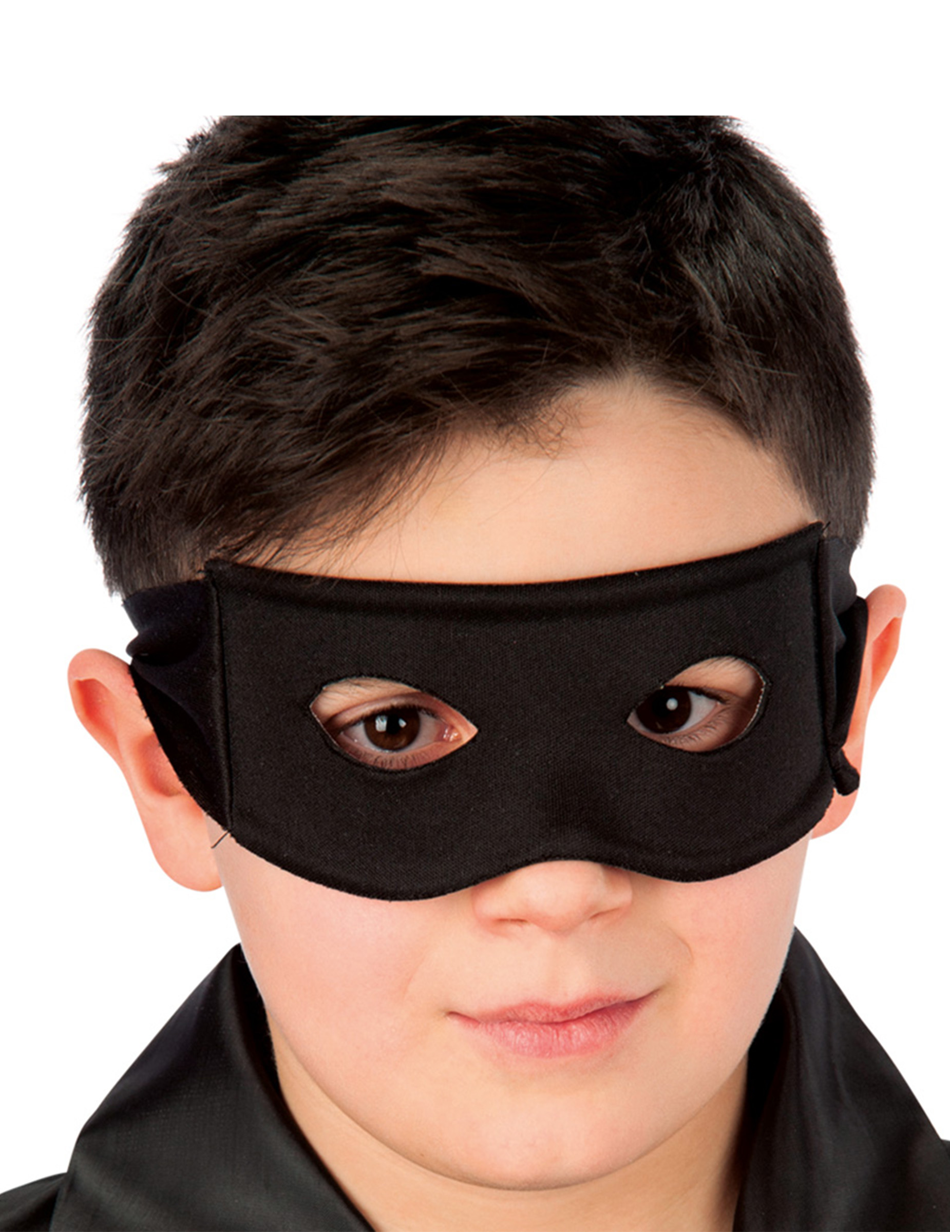 Augenmaske für Kinder dunkler Ritter Accessoire schwarz von CARNIVAL TOYS