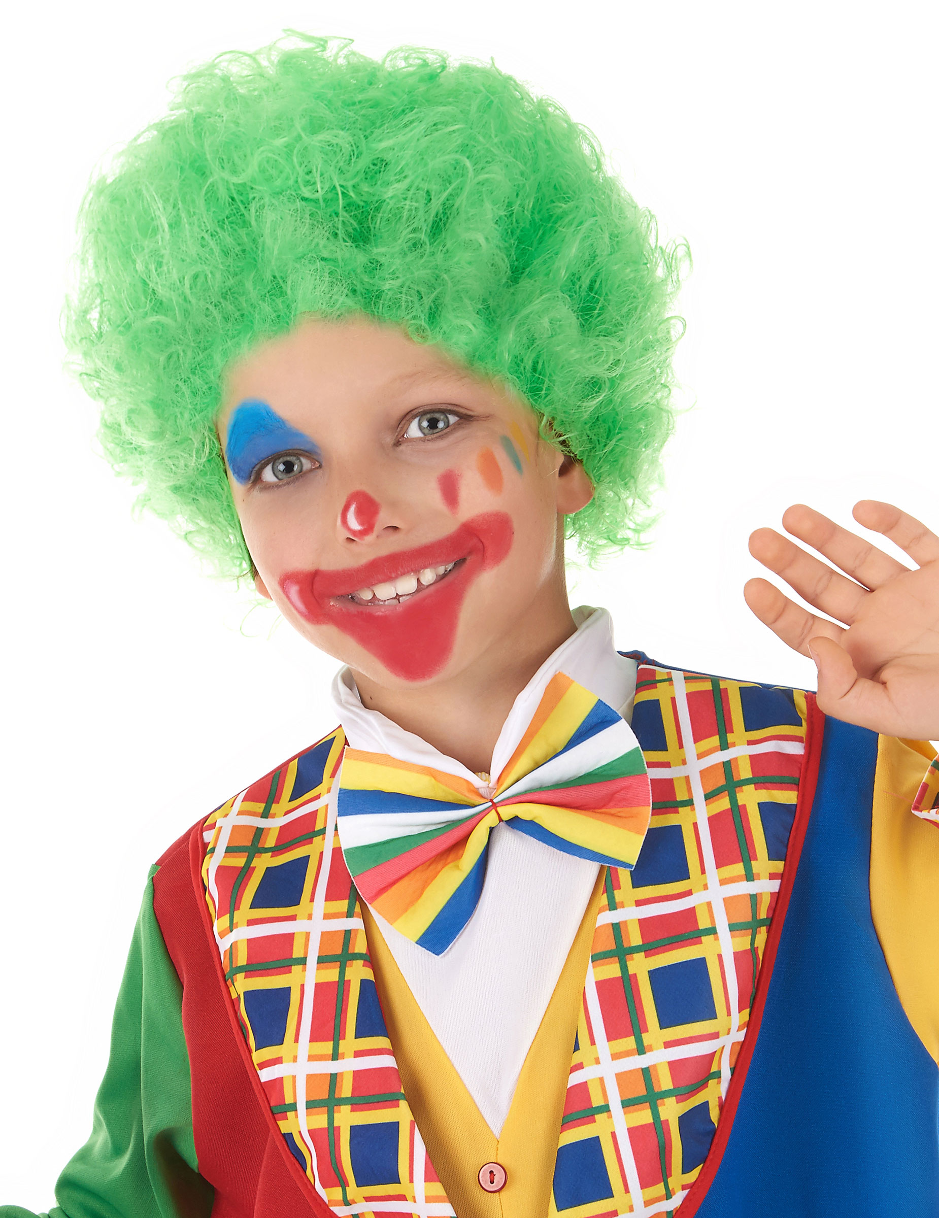 Clown Kinderperücke grün Clown Kinderperücke grün von CARNIVAL TOYS
