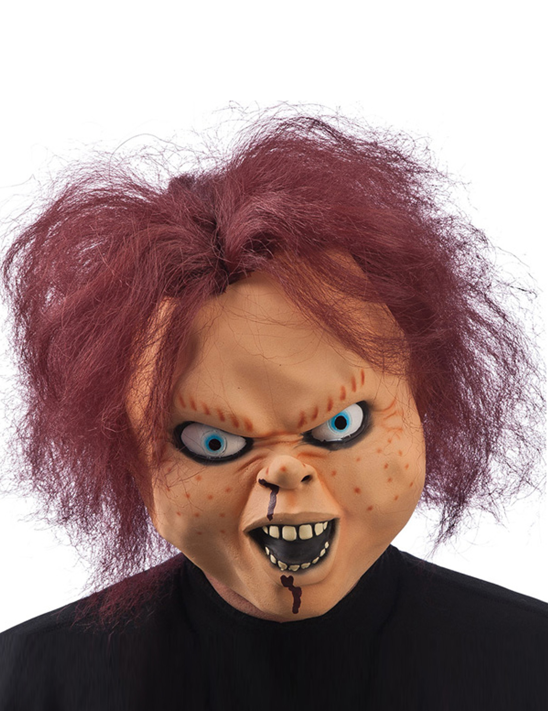 Horrorpuppen-Maske für Erwachsene von CARNIVAL TOYS