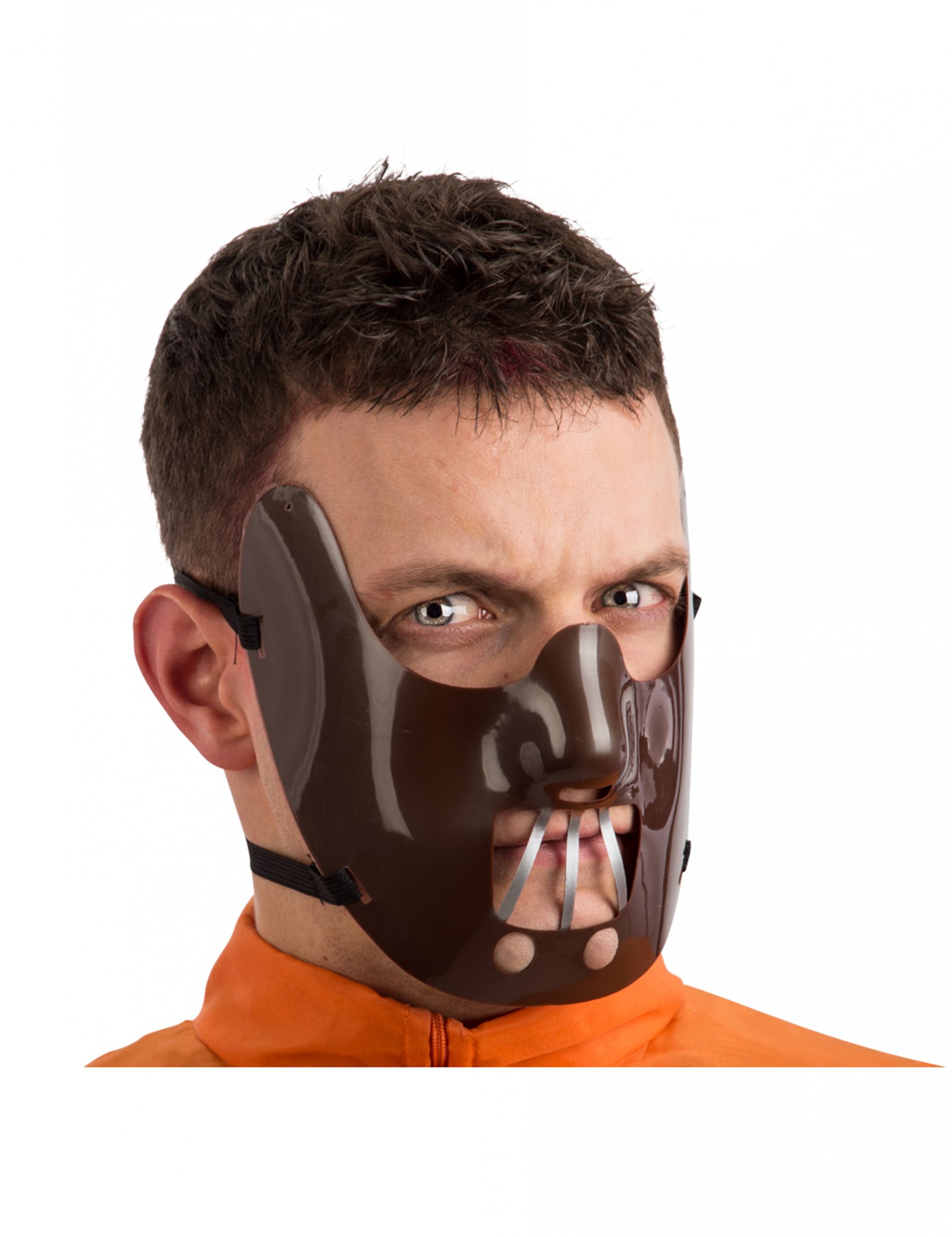 Kannibalen-Maske für Herren Halloween-Maske braun von CARNIVAL TOYS