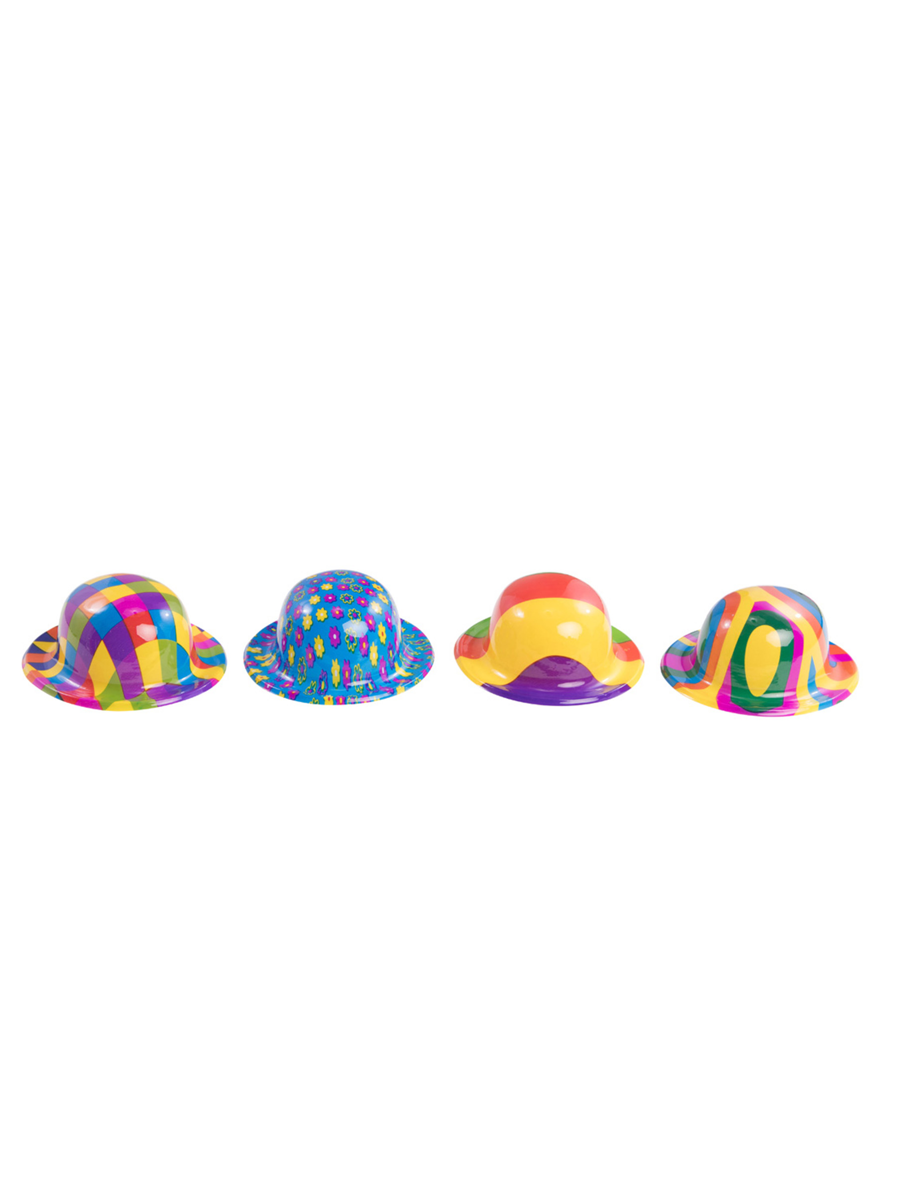 Mini Clownshut für Erwachsene bunt Mini Clownshut für Erwachsene bunt von CARNIVAL TOYS