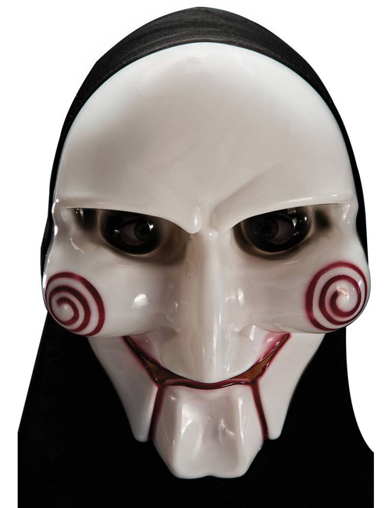 Serienkiller Horror-Maske Halloween schwarz-weiss von CARNIVAL TOYS
