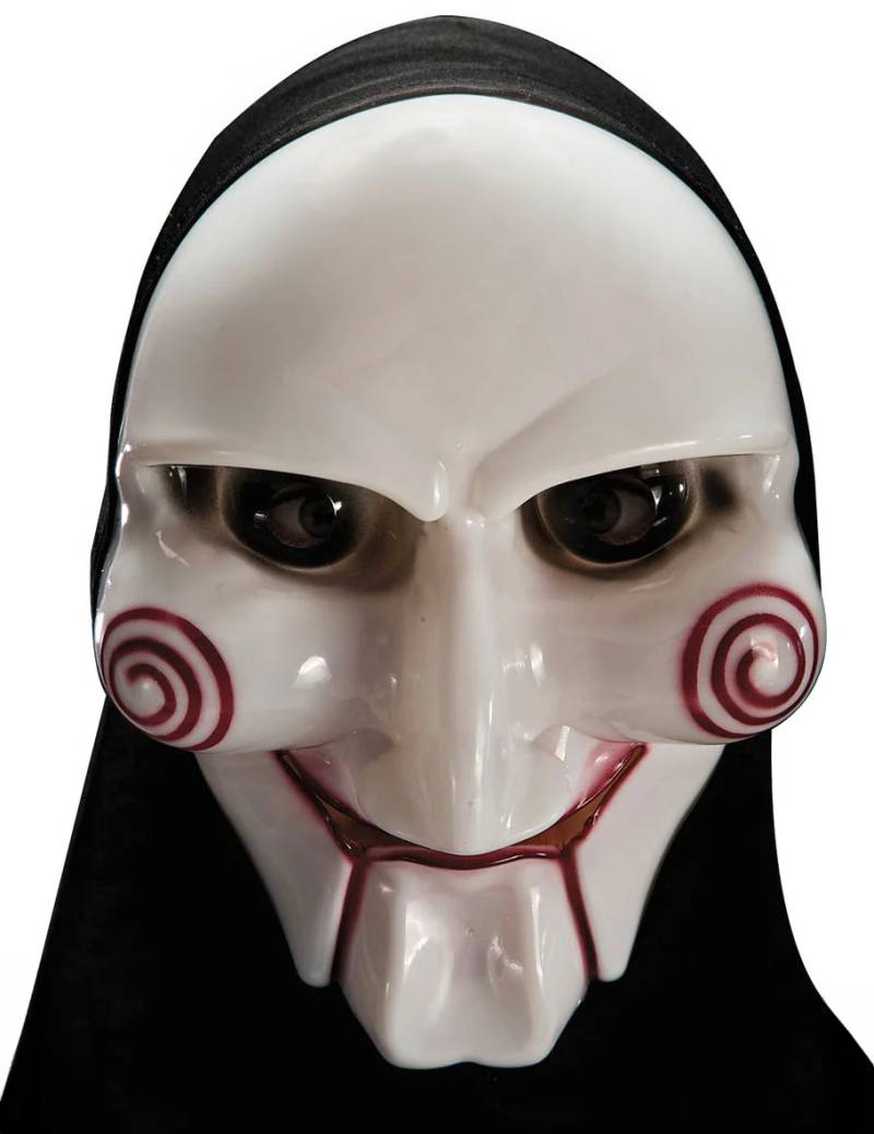 Serienkiller Horror-Maske Halloween schwarz-weiss von CARNIVAL TOYS