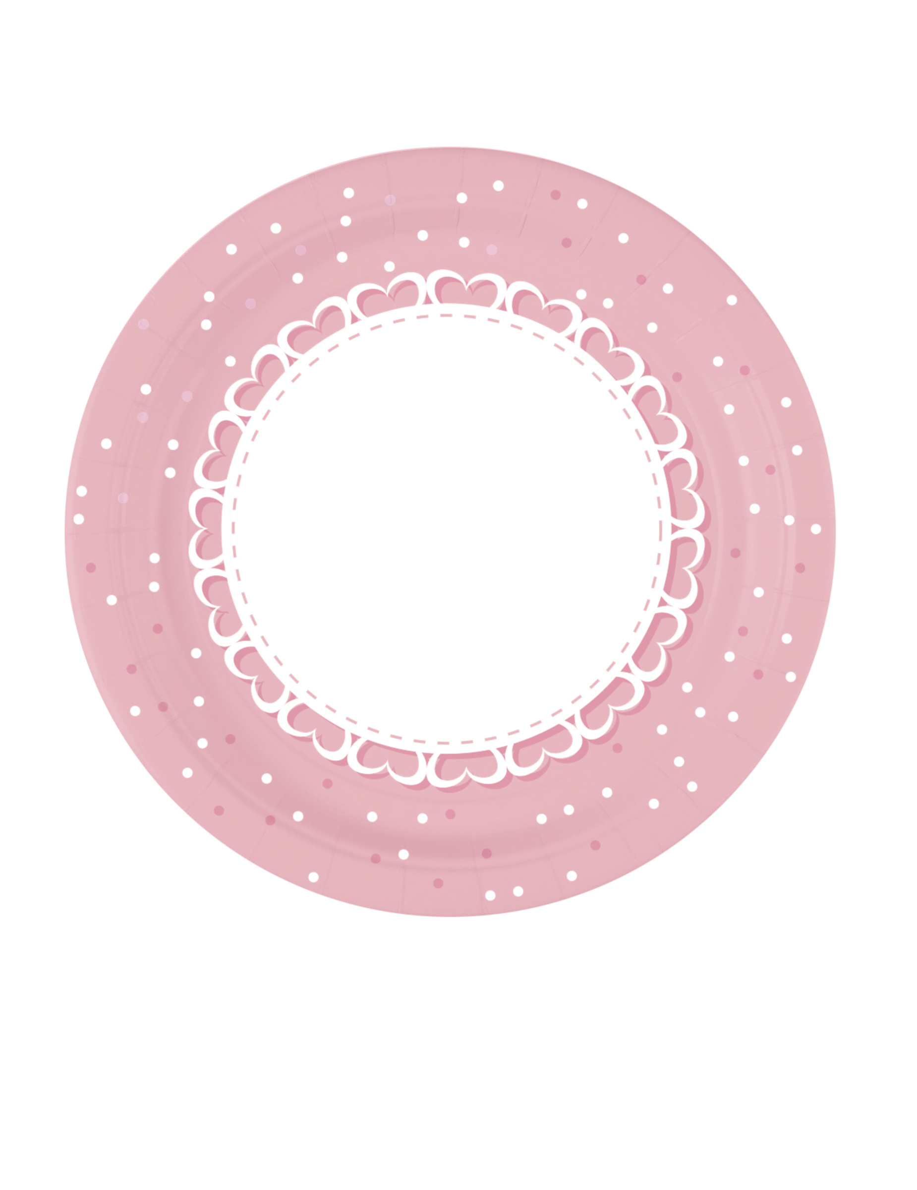 Pappteller Einweggeschirr Babyparty 8 Stück 23 cm Durchmesser rosa Pappteller Einweggeschirr Babyparty 8 Stück 23 cm Durchmesser rosa von BIGIEMME SRL
