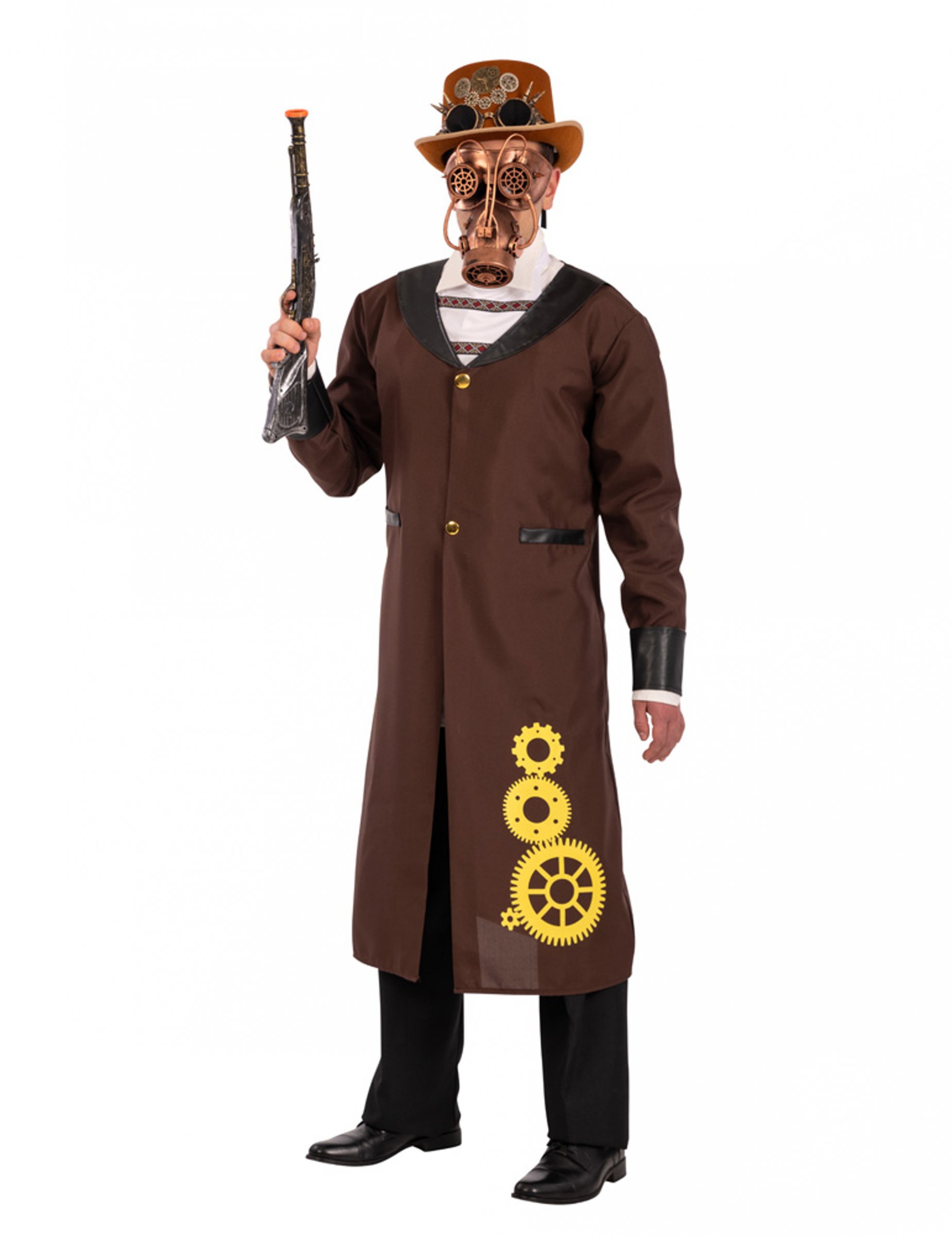 Steampunk-Mantel Steampunk-Kostüm für Herren braun Steampunk-Mantel Steampunk-Kostüm für Herren braun von CARNIVAL TOYS