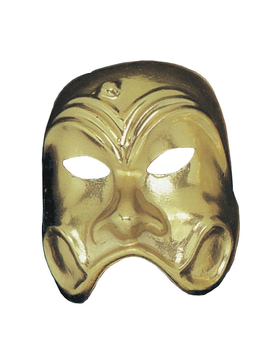 Theatermaske gold Theatermaske gold von CARNIVAL TOYS