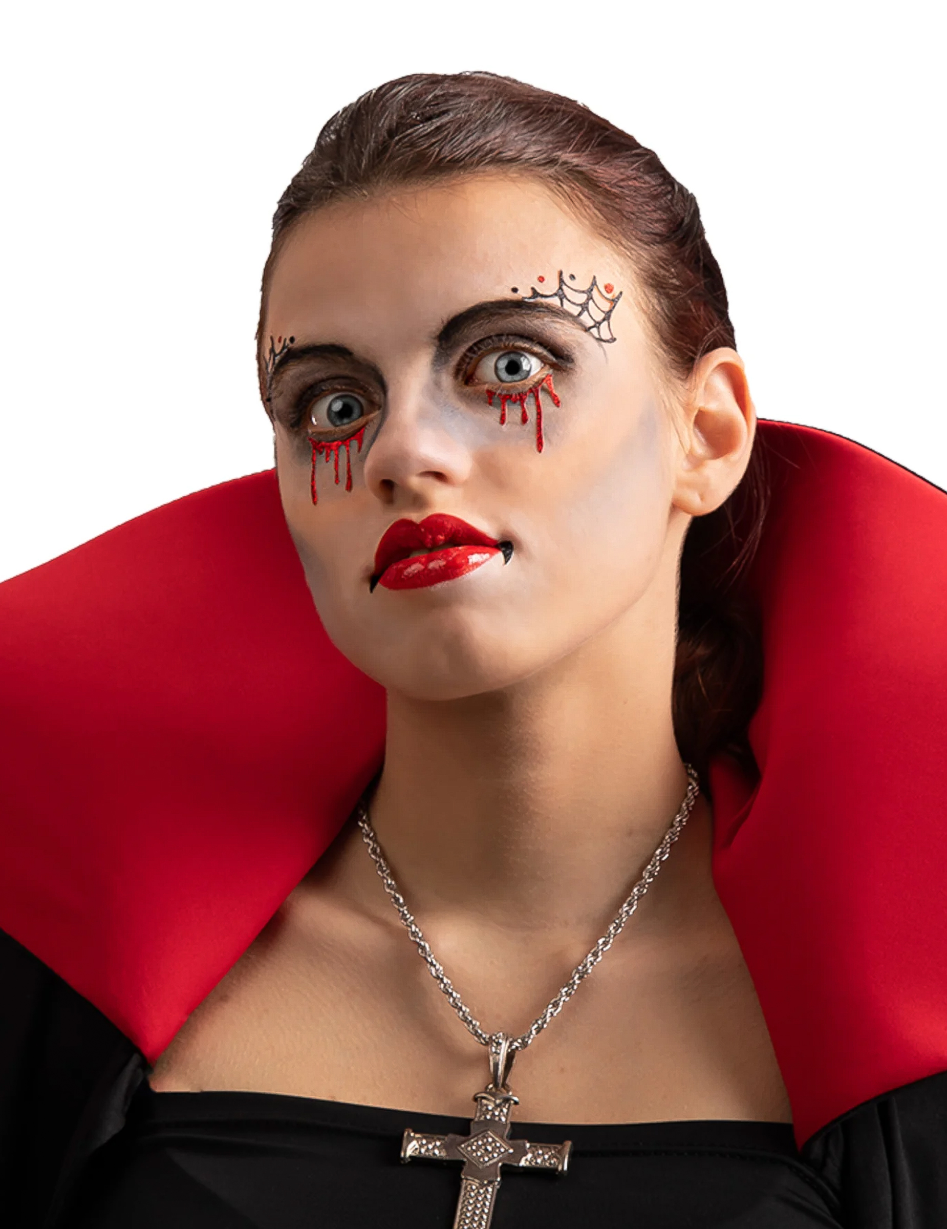 Vampir Make-Up-Set für Erwachsene selbstklebend 3-teilig Vampir Make-Up-Set für Erwachsene selbstklebend 3-teilig von CARNIVAL TOYS