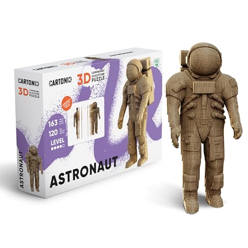 3D-Puzzle aus Karton Skulptur Motiv: Astronaut, Alter ab 14 Jahre, 163 Teile, ca. 18 cm H von CARTONIC