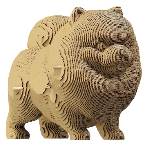 CARTONIC 3D-Puzzle-Set, Zwergspitz, Hund, 3D-Puzzle aus Pappe – Der Karton verwandelt sich in eine Figur in eine Relief – alle Altersgruppen – 72 Stück Cardboard 3D Jigsaw Puzzle CARTONIC 3D-Puzzle-Set, Zwergspitz, Hund, 3D-Puzzle aus Pappe – Der Karton verwandelt sich in eine Figur in eine Relief – alle Altersgruppen – 72 Stück Cardboard 3D Jigsaw Puzzle von CARTONIC