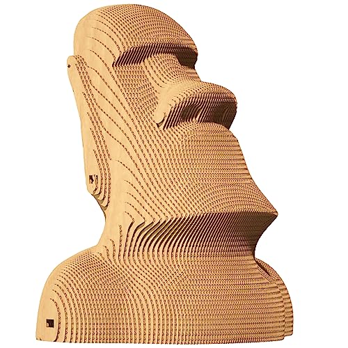 CARTONIC 3D Puzzle Set - Moai Kopfskulptur - 3D Puzzle aus Pappe - Der Karton verwandelt sich in eine Relieffigur - Spaß und fesselnde Aktivität CARTONIC 3D Puzzle Set - Moai Kopfskulptur - 3D Puzzle aus Pappe - Der Karton verwandelt sich in eine Relieffigur - Spaß und fesselnde Aktivität von CARTONIC