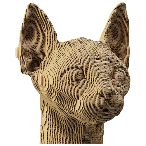 CARTONIC 3D-Puzzle-Set – Sphynx Katze – 3D-Puzzle aus Karton – Der Karton verwandelt sich in eine Figur in Relief – alle Altersgruppen – 103 Teile Cardboard 3D Jigsaw Puzzle CARTONIC 3D-Puzzle-Set – Sphynx Katze – 3D-Puzzle aus Karton – Der Karton verwandelt sich in eine Figur in Relief – alle Altersgruppen – 103 Teile Cardboard 3D Jigsaw Puzzle von CARTONIC