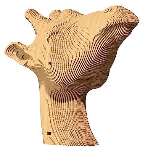 CARTONIC 3D Puzzles Set - Giraffe aus recyceltem Karton - Kunstbau - Spaß und fesselnde Aktivität von CARTONIC
