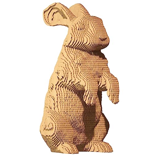 Entdecken Sie die Magie der 3D-Puzzles mit CARTONIC – Hase: Eine bezaubernde Reise zum Zusammenbauen und Unterhaltung – 3D-Puzzle aus Karton – Der Karton verwandelt sich in eine Figur in eine Relief von CARTONIC