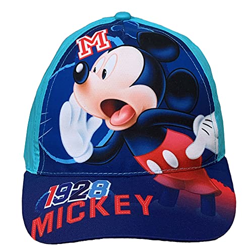 Disney Micky Maus Schirmmütze für Kinder, verstellbar, himmelblau, 48 von CARTOON