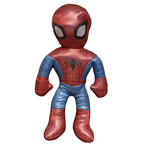 Marvel Spiderman Plüschfigur zum 100. Jubiläum, verchromt, holografisch, mit Sound, 30 cm von CARTOON