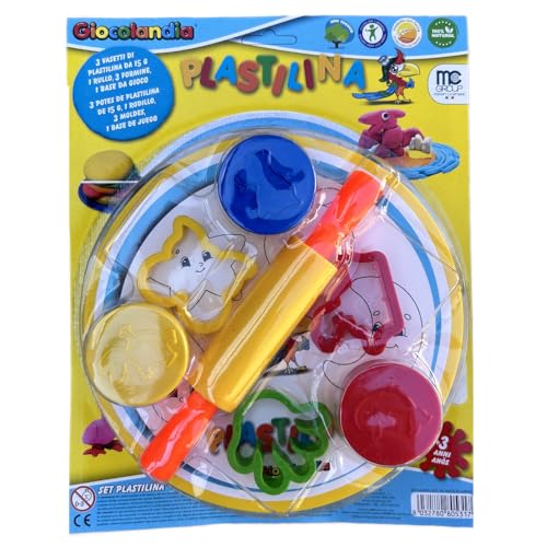 Spielknete für Kinder 8-teilig Aktivitätsset Zubehör mit Tisch von CARTOON