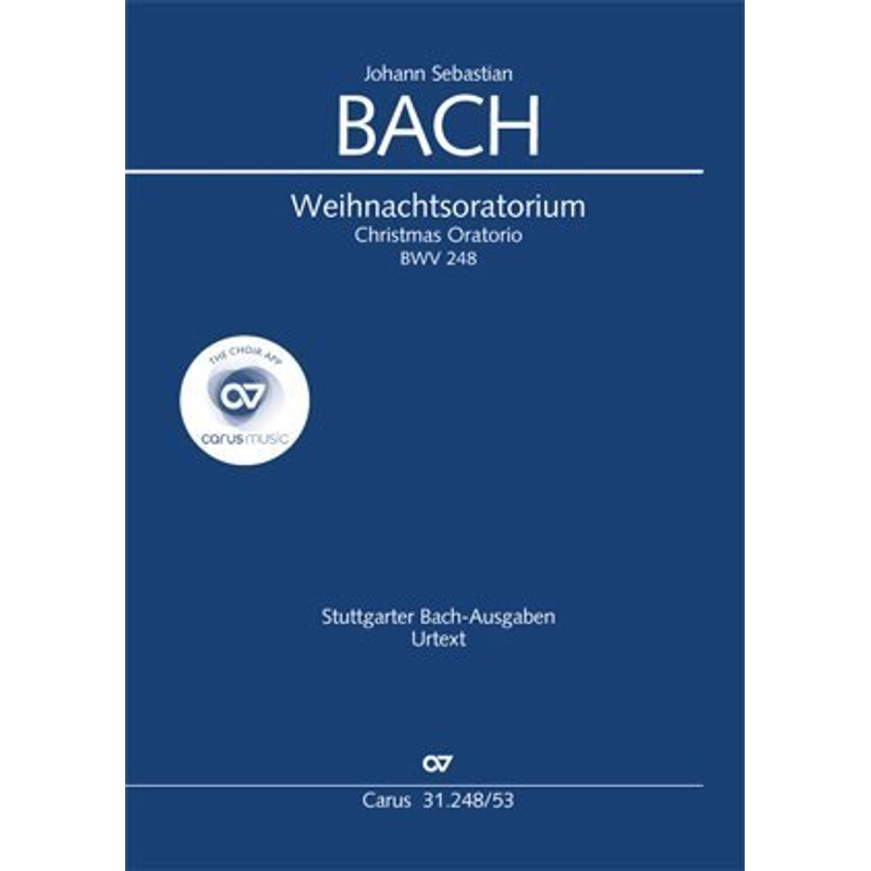 Weihnachtsoratorium BWV 248 (Teile 1-6), Klavierauszug von CARUS