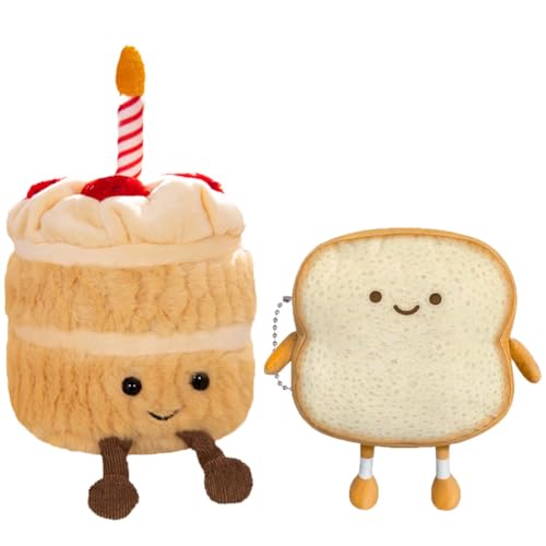 2pcs Cake Kuscheltier,Toastbrot Kissen, Geburtstagskuchen Plüschtier Kissen Weiches,Puppe Spielzeug 3D werfen Kis Cartoon Spielzeug,Lächelnde Cake Plüsch Kreatives Geburtstags Geschenke für Kinder 2pcs Cake Kuscheltier,Toastbrot Kissen, Geburtstagskuchen Plüschtier Kissen Weiches,Puppe Spielzeug 3D werfen Kis Cartoon Spielzeug,Lächelnde Cake Plüsch Kreatives Geburtstags Geschenke für Kinder von CARxlythic