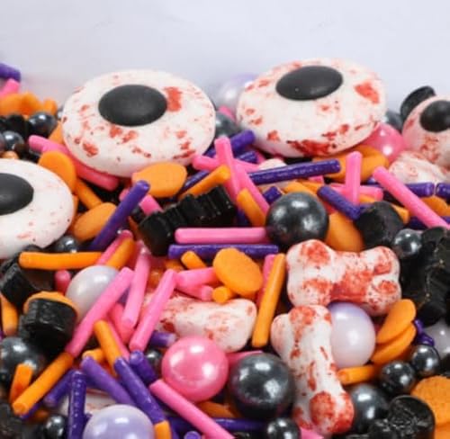 Halloween Cupcake Toppers Bat Cupcake Picks Fledermaus Muffin Dekoration for Happy Halloween Theme Baby Shower Birthday Party Cake Decorations Supplies Schwarz… (Eye) von CARxlythic