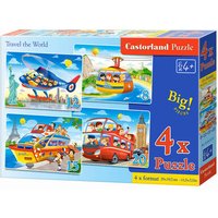 CASTORLAND B-041015-2 Travel the World, 4x Puzzle CASTORLAND B-041015-2 Travel the World, 4x Puzzle von CASTORLAND