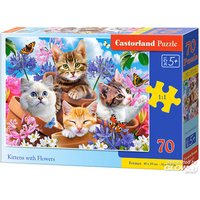 CASTORLAND B-070107 Kittens with Flowers Puzzle 70 Teile [44 CASTORLAND B-070107 Kittens with Flowers Puzzle 70 Teile [44 von CASTORLAND