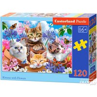 CASTORLAND B-13524-1 Kittens with Flowers Puzzle 120 Teile [44 CASTORLAND B-13524-1 Kittens with Flowers Puzzle 120 Teile [44 von CASTORLAND