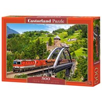 CASTORLAND B-52462 Puzzle 500 Teile Train on the Bridge von CASTORLAND