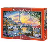 CASTORLAND B-53018 Tea Time in Paris, Puzzle 500 Teile von CASTORLAND