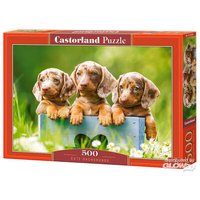 CASTORLAND B-53605 Cute Dachshunds Puzzle 500 Teile [44 von CASTORLAND