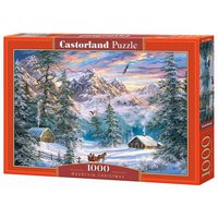 CASTORLAND C-104680-2 Mountain Christmas, Puzzle 1000 Teile von CASTORLAND