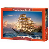 CASTORLAND C-151431-2 Sailing at Sunset, Puzzle 1500 Teile von CASTORLAND