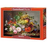 CASTORLAND C-200658-2 Still Life with Flowers and Fruit Basket Puzzle 2000 Teile von CASTORLAND