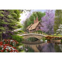 Castorland C-102365-2 River Cottage,Puzzle 1000 Teile von CASTORLAND