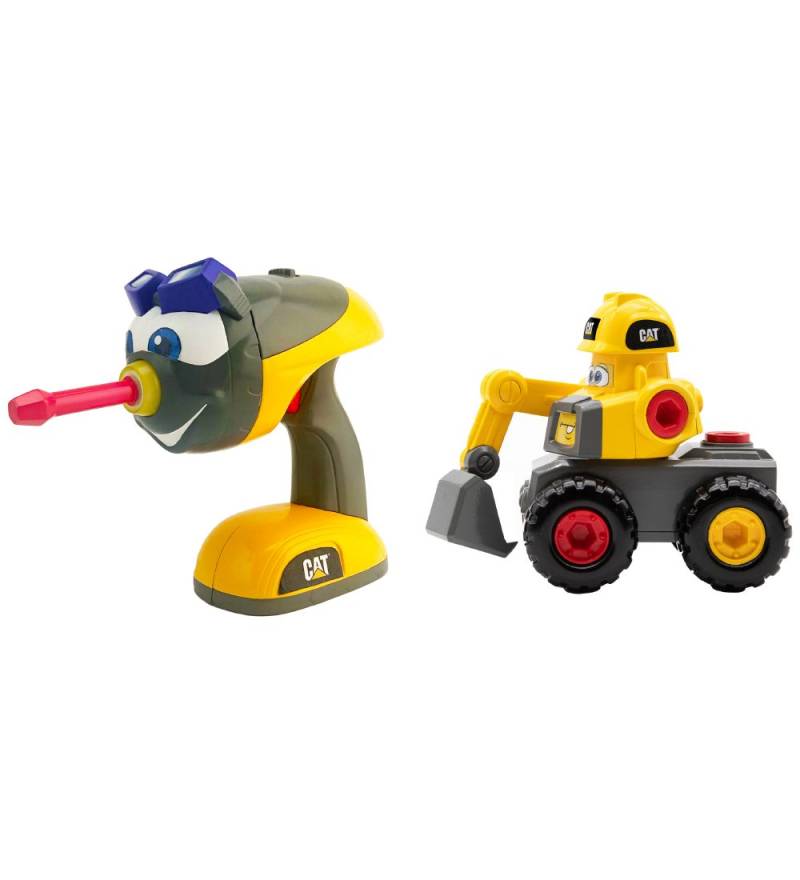 CAT Arbeitsmaschine m. Sound - Fix-It Fleet m. Bagger - CAT - One Size - Autos CAT Arbeitsmaschine m. Sound - Fix-It Fleet m. Bagger - CAT - One Size - Autos von CAT