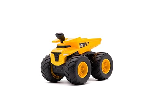 CAT BAU-Spielzeug, Tough Treads Kipper - 7” All-Terrain-Fahrzeug mit 4-Rad-Antrieb, interaktivem Hebel und echtem Kipper, für Kinder ab 5 Jahren von CAT