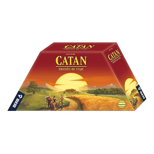 CATAN Devir Reise-Edition, Brettspiel, mit Freunden, 10 Jahre, kompakte Ausgabe des Original (BGPCATA) von CATAN