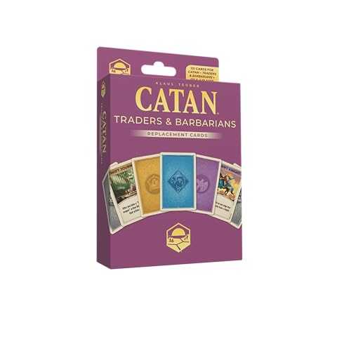 CATAN Traders & Barbarians Kartenzubehör (6th Edition) Komplettes Ersatzset mit Entwicklungs-, Event- und Spieler-Hilfskarten, Made Studio von CATAN