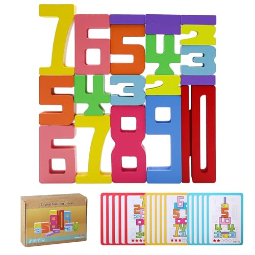 CATELL 20 Stück Holz Zahlenbausteine Set, 1-10 Holz Zahlenblock Spielzeug Set für Kinder Buntes Wooden Number Building Blocks für Geburtstagsgeschenke Vorschul Lernaktivitäten Familienspiel CATELL 20 Stück Holz Zahlenbausteine Set, 1-10 Holz Zahlenblock Spielzeug Set für Kinder Buntes Wooden Number Building Blocks für Geburtstagsgeschenke Vorschul Lernaktivitäten Familienspiel von CATELL