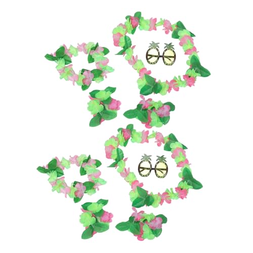 CATIEBYE 10-teiliges Set Mit Ananas-sonnenbrillen Und Hawaiianischen Blumenkronen Für Damen Und Kinder, Ideal Für Luau-partys, Lustige Partygeschenke CATIEBYE 10-teiliges Set Mit Ananas-sonnenbrillen Und Hawaiianischen Blumenkronen Für Damen Und Kinder, Ideal Für Luau-partys, Lustige Partygeschenke von CATIEBYE