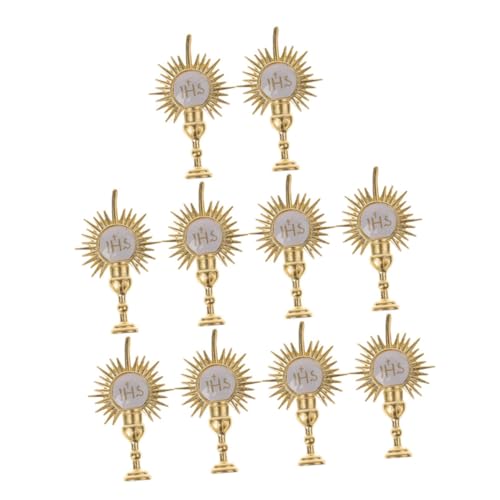 CATIEBYE 10stücke Teiliges Cake Topper Für Erstkommunion Und Taufe Elegante Tortendekoration Mit Religiösen Motiven Für Feste Geburtstage Und Hochzeiten Glänzende Goldene Ausführung CATIEBYE 10stücke Teiliges Cake Topper Für Erstkommunion Und Taufe Elegante Tortendekoration Mit Religiösen Motiven Für Feste Geburtstage Und Hochzeiten Glänzende Goldene Ausführung von CATIEBYE