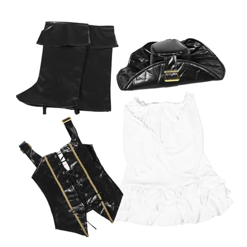 CATIEBYE Mädchen Piratenkostüm Gothic Kleid Jungen und Mädchen Halloween Mittelalter Party Ärmelkleid Renaissance Outfit CATIEBYE Mädchen Piratenkostüm Gothic Kleid Jungen und Mädchen Halloween Mittelalter Party Ärmelkleid Renaissance Outfit von CATIEBYE