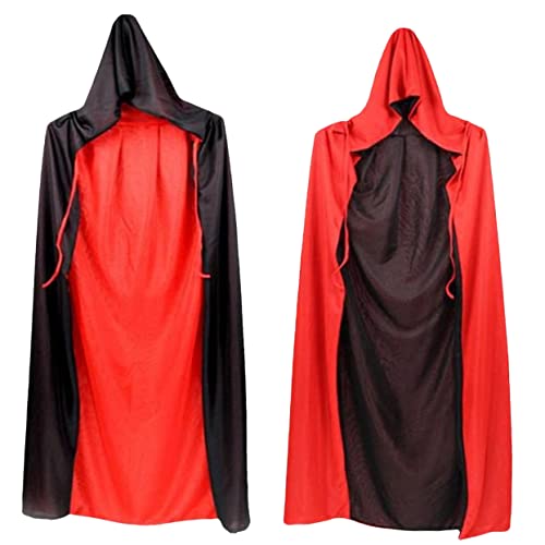 CATIEBYE 2er Set Halloween Umhang Mit Kapuze Für Erwachsene Und Vampir Todesengel Kostü Und Mit Halloween Tasche Ideal Für Karneval Und Cosplay CATIEBYE 2er Set Halloween Umhang Mit Kapuze Für Erwachsene Und Vampir Todesengel Kostü Und Mit Halloween Tasche Ideal Für Karneval Und Cosplay von CATIEBYE