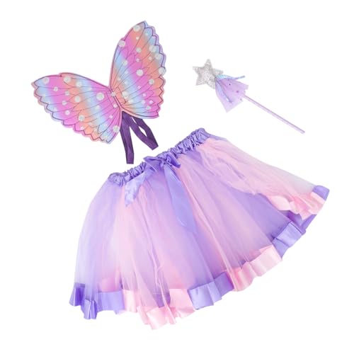 CATIEBYE Kinderkostüm-set 3-teilig Für Partys Mit Kurzem Rock Und Flügeln Für Geburtstage Hochzeiten CATIEBYE Kinderkostüm-set 3-teilig Für Partys Mit Kurzem Rock Und Flügeln Für Geburtstage Hochzeiten von CATIEBYE