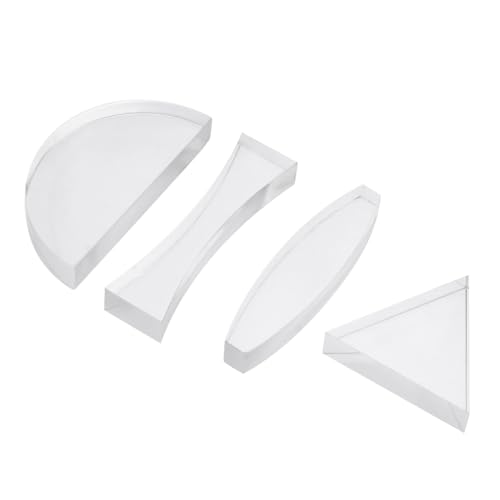CATIEBYE Praktisches Physik-lehrset 4-teiliges Acryl-linsen Konvex Halbrund Zum Lernen Von Lichteigenschaften CATIEBYE Praktisches Physik-lehrset 4-teiliges Acryl-linsen Konvex Halbrund Zum Lernen Von Lichteigenschaften von CATIEBYE