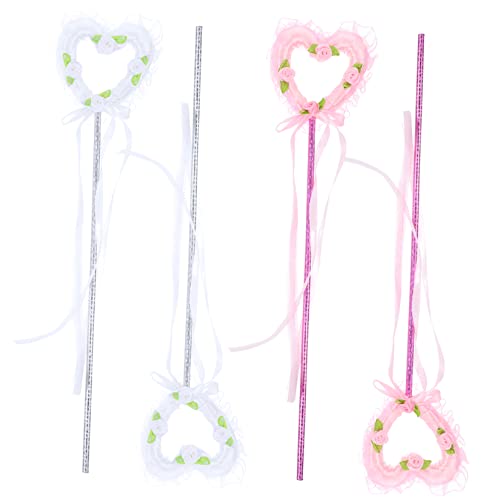 CATIEBYE 4 Stück Zauberstab Feenstab Zauberstäbe für Gartenfeen Mädchen Zauberstab Feenflügel Sternenstab Fairy Wand + Bühnen-Performance-Zauberstab- Winkelfeenstöcke Stoff CATIEBYE 4 Stück Zauberstab Feenstab Zauberstäbe für Gartenfeen Mädchen Zauberstab Feenflügel Sternenstab Fairy Wand + Bühnen-Performance-Zauberstab- Winkelfeenstöcke Stoff von CATIEBYE