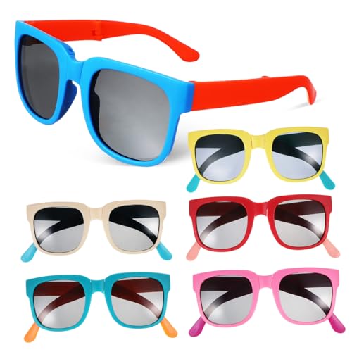 CATIEBYE 6 Stück Teiliges Faltbare Sonnenbrillen UV Schutz Leichte Junge Mädchen Sonnenbrille für Jungen Mädchen Party Kompakt Tragbar für Strand Pool Outdoor Aktivitäten CATIEBYE 6 Stück Teiliges Faltbare Sonnenbrillen UV Schutz Leichte Junge Mädchen Sonnenbrille für Jungen Mädchen Party Kompakt Tragbar für Strand Pool Outdoor Aktivitäten von CATIEBYE