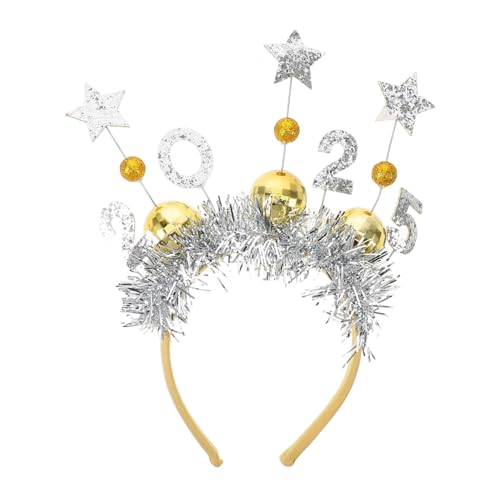 CATIEBYE Glitzerndes Neujahrs Stirnband Leichtes Festliches Haarreif mit Design Bequemer Kopfschmuck für Silvester und Weihnachtsfeiern Auffälliges Party Accessoire CATIEBYE Glitzerndes Neujahrs Stirnband Leichtes Festliches Haarreif mit Design Bequemer Kopfschmuck für Silvester und Weihnachtsfeiern Auffälliges Party Accessoire von CATIEBYE