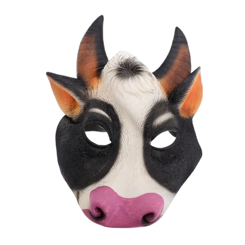 CATIEBYE Realistische Kuhmaske Für Halloween Jocknee-kostüm Für Erwachsene Maskerade Party-zubehör CATIEBYE Realistische Kuhmaske Für Halloween Jocknee-kostüm Für Erwachsene Maskerade Party-zubehör von CATIEBYE