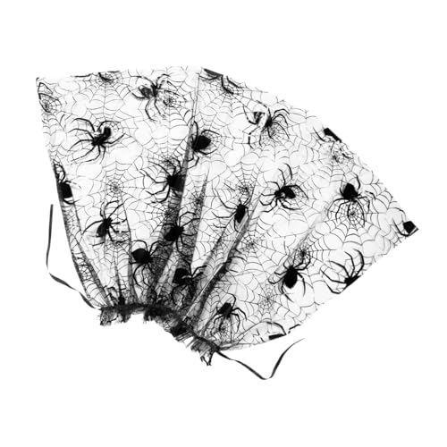 CATIEBYE Halloween Mädchen Umhang aus Polyester mit Verstellbarem Gürtel Spinnen und Fledermausdesign Strapazierfähiger Bequemer Kostümumhang für Halloween Party und Cosplay von CATIEBYE