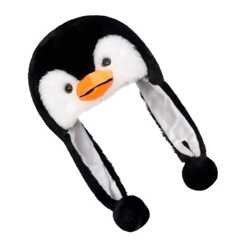 CATIEBYE Pinguin Plüsch Hut für Lustige Kopfbedeckung mit Ohrenschutz für Aufführungen Partys Fotos Warm Gemütlich Niedliches Pinguin Design für Winterevents CATIEBYE Pinguin Plüsch Hut für Lustige Kopfbedeckung mit Ohrenschutz für Aufführungen Partys Fotos Warm Gemütlich Niedliches Pinguin Design für Winterevents von CATIEBYE